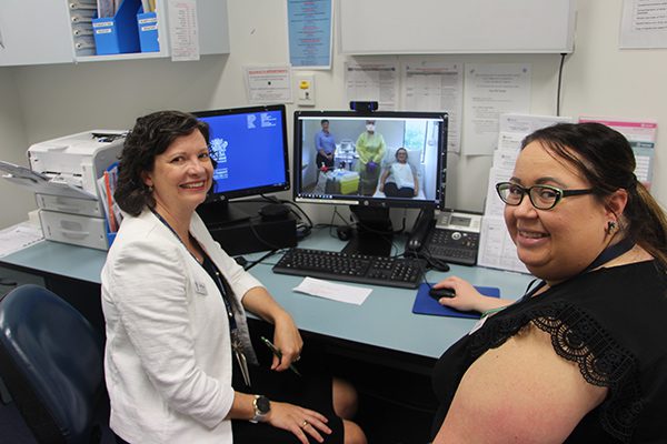 Dr Melissa Eastgate and telehealth nurse Kylie Hilford