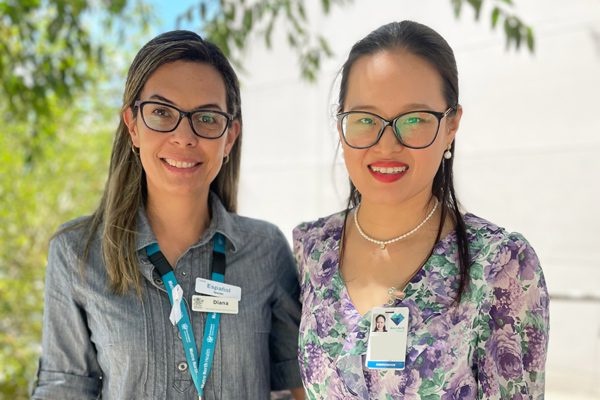 Diana Padilla and Li-Ying (Lynn) Geng from Metro North Language Services.