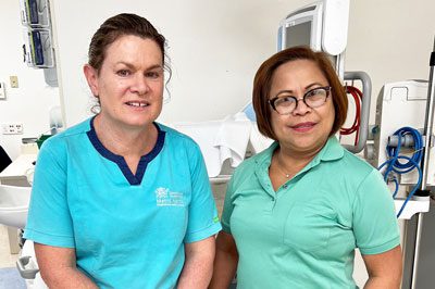 Tina Tatti and Juliet Alvarado, RBWH NICU AINs