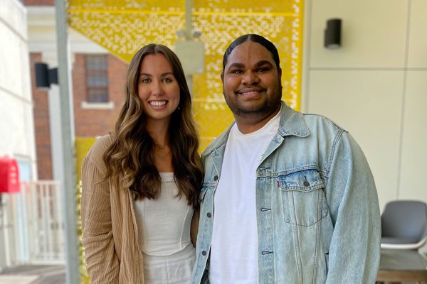 RBWH patient Molly with this year’s Australian Idol winner Royston