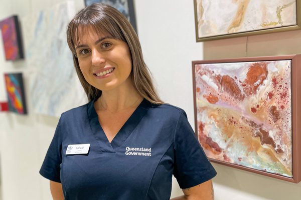 RBWH mental health nurse and artist Taneal Barber
