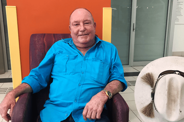 Lawrie waiting for visiting hours to open at RBWH