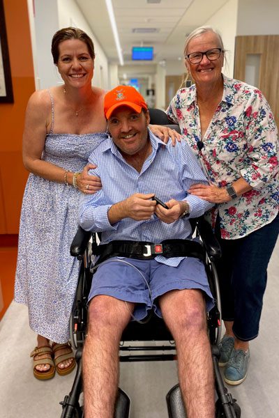 Ben Chandler pictured with family members