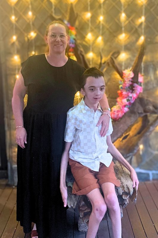 Dominic and mum Amanda recently went through the WGS program