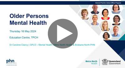 Older Persons Mental Health