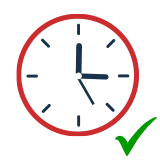 easy-right-time Clock with tick