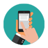 Text message on mobile phone