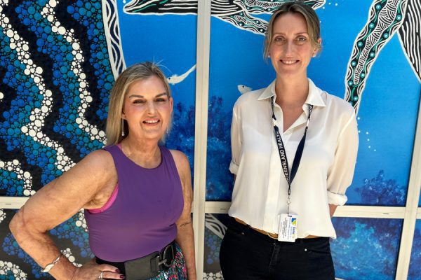 SOAR support worker Susan Power (left) and Burn Psychologist Dr Lynne Heyes
