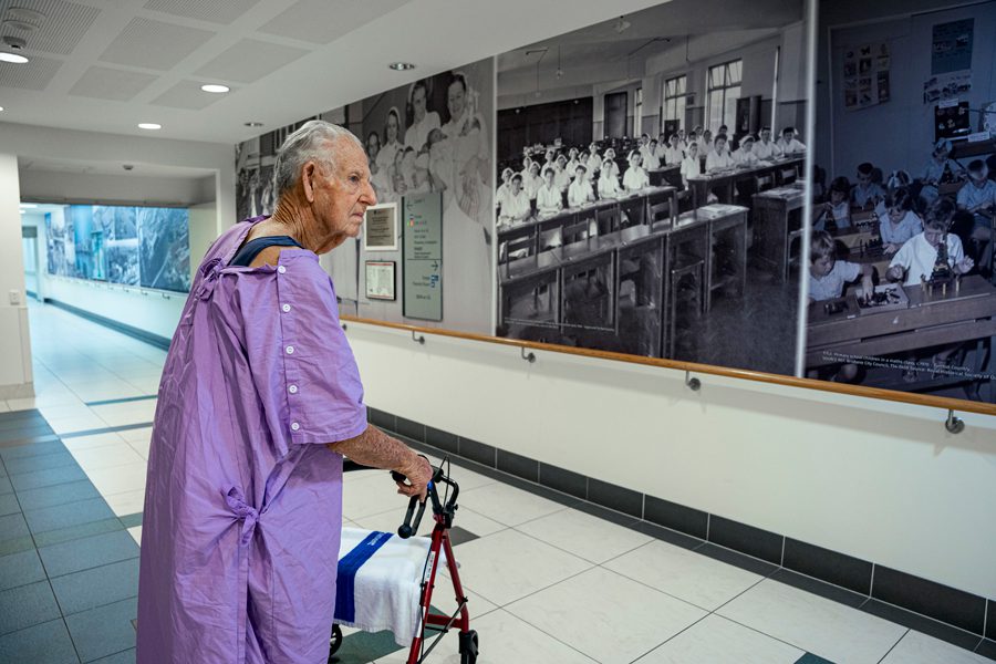 Memory Lane photographic display is a sought-after walking destination for patients