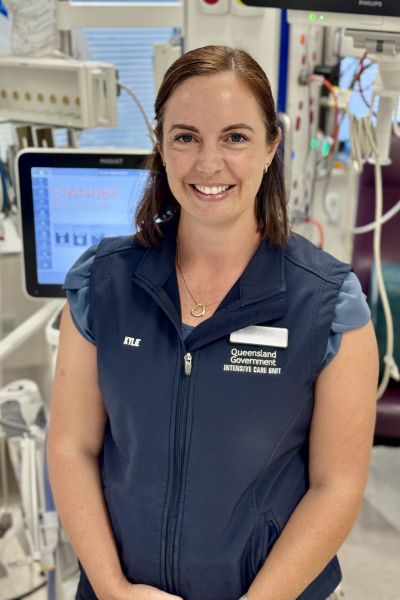 Redcliffe Hospital Research Nurse Coordinator Kylie Jacob is examining the impact of nutrition and sleep interventions for ICU patients.