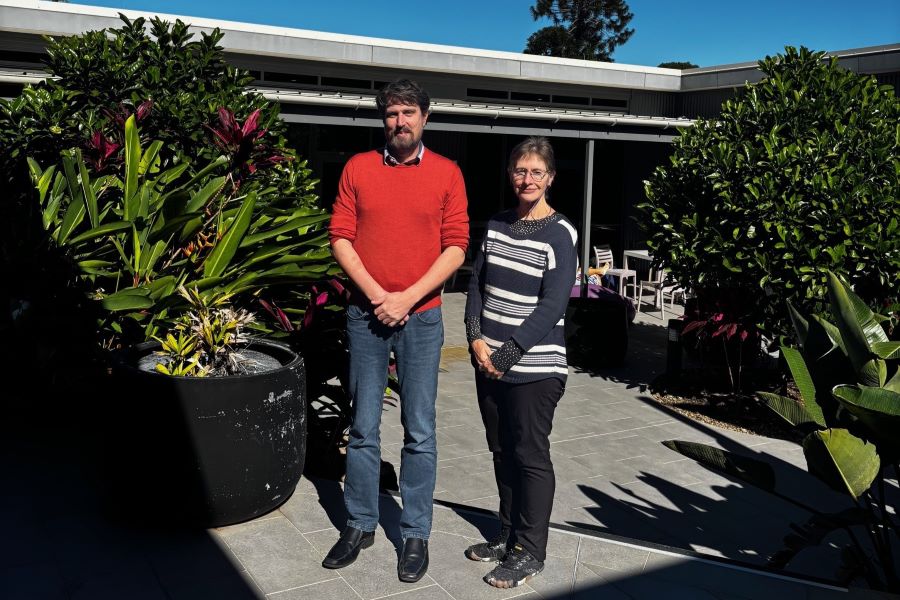Team Leader Sharon Gordon and fellow investigator David Ashmore at the Caboolture Youth Step Up Step Down.