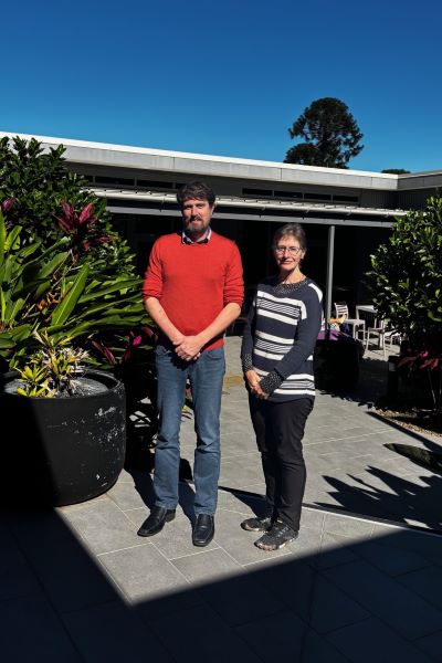 Team Leader Sharon Gordon and fellow investigator David Ashmore at the Caboolture Youth Step Up Step Down.