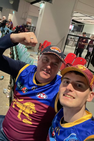 Mark and Luke at the 2024 AFL Grand Final