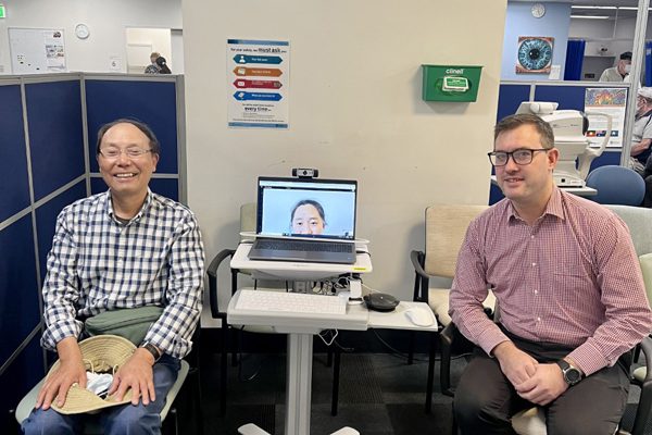 Ophthalmology patient Lu Tianyan is one of the many patients who have benefitted from the virtual interpreter service