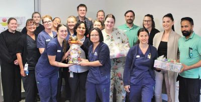 Community Palliative Care team organising a Christmas hamper