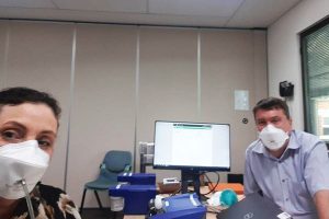 Fit testing staff at TPCH
