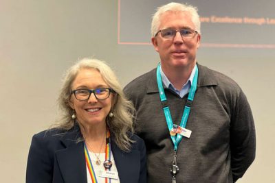 Acting Executive Director Clinical Services Associate Professor Glen Kennedy and Project Manager Sharon Hodby