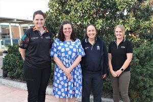 Tegan Button and staff of Brighton Rehabilitation Unit