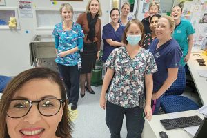 Staff from the Paediatric Ward at TPCH