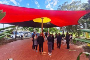 Staff celebrating NAIDOC Week at Redcliffe Community Health Centre
