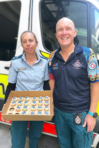 QAS team at the RBWH Emergency Department ramp