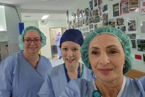 Melanie Dubbelde, Dr Diana Tam and Tami Photinos at TPCH
