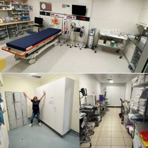 Emergency Department following a ‘big clean’ last week 