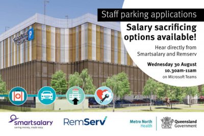 Caboolture Hospital staff parking applications 30 August 2023 advertisment 