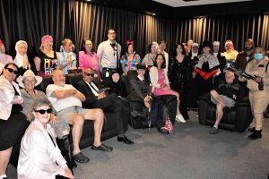 Families and residents attending the Cooinda House Cinema opening