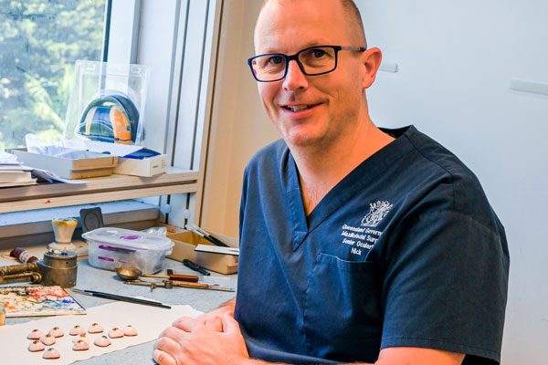 Senior Ocularist Nicholas Puls, RBWH Foundation Grant recipient in March 2023