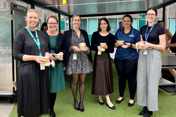 RBWH staff enjoying the Winter Warmer