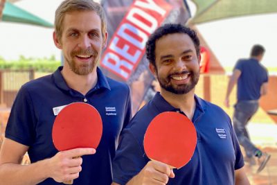 REDDY Fun and Fitness team ping pong tournament at Redcliffe Hospital