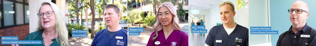 Several Redcliffe Hospital staff captured on video and discussing the ieMR coming to Redcliffe.