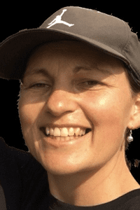 Nicole Isaacs wearing cap, midwife, at Caboolture Hospital