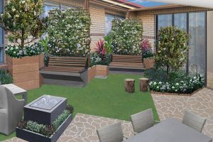 the upgrade to the Rehabilitation Unit courtyard.