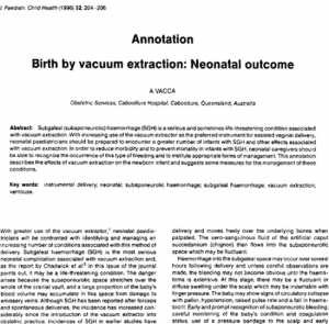 Image of the first ever Caboolture Hospital article by the late Dr Aldo Vacca