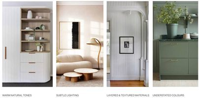 The introduction of calming tones, subtle lighting and textured materials