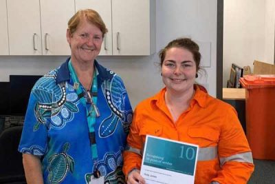 Holly Jones, Length of Service Award