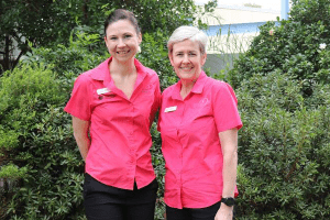 McGrath Breast Care Nurses Rikki Hopkins and Karen Hennings at TPCH