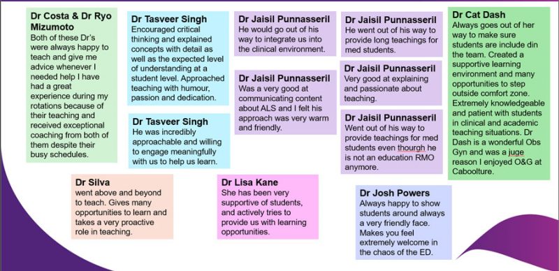 Feedback from students
