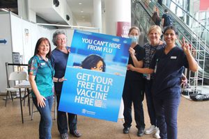 At a drop of a hat, we were safely delivering flu jabs at the EKKA