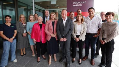 Clinical Services Building opening at Caboolture Hospital featuring Deputy Premier, Minister for Health, Mental Health and Ambulance Services and Minister for Women, and local MPs