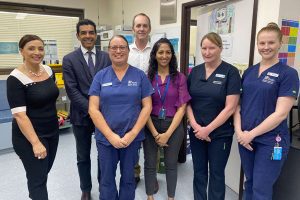 Tami Photinos with Infections Management Service staff