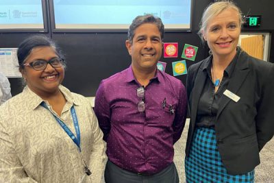 Karlene Willcocks with staff