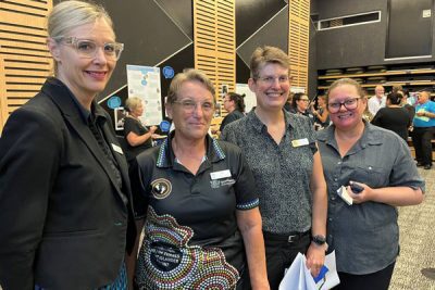 Karlene Willcocks with Food Services Team members