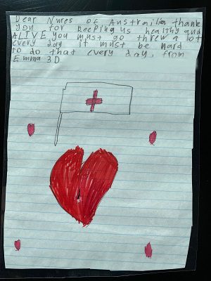 beautiful letters and drawings from the school children