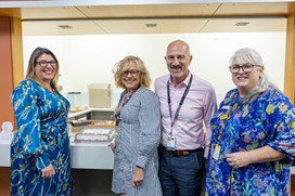 Pictured: QME Program Director Megan Barker, Chief Nursing and Midwifery Officer Alanna Geary, ED Clinical Governance Grant Carey-Ide, and CSDS Nursing Director Belinda Faulkner.