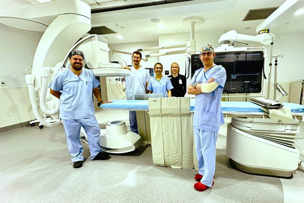 The suite features the Philips Azurion Flexi-arm.