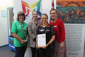 Elly Thompson and some of the Rapid Access to Community Care team.