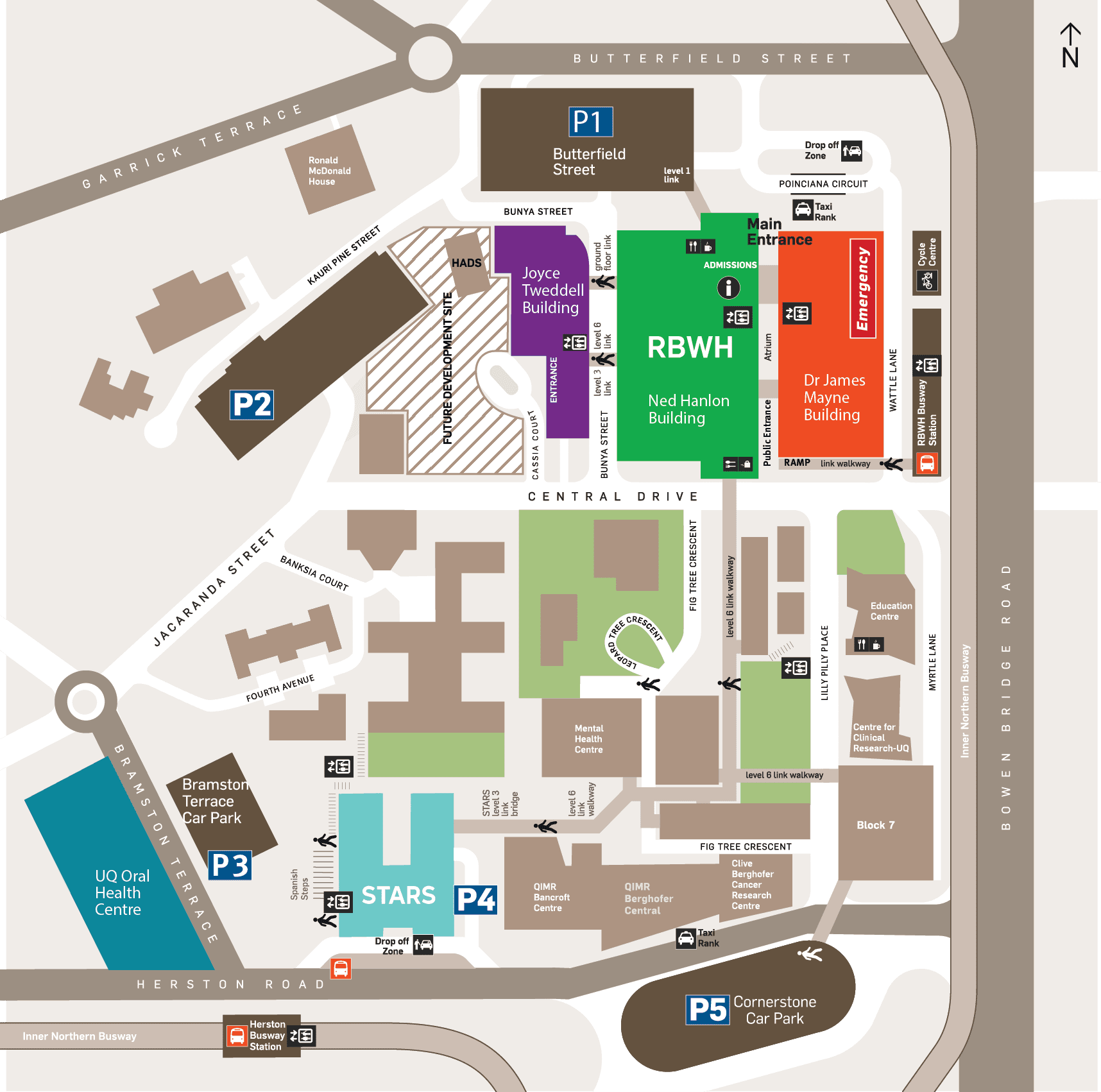 RBWH campus map